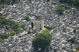 Кладбище Монпарнас, снимок со смотровой площадки башни Монпарнас