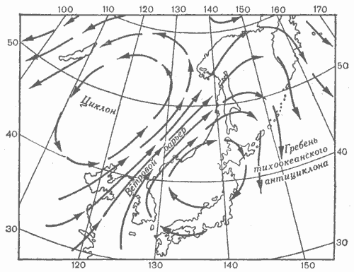 Муссоны в россии. Направление летних муссонов на Дальнем востоке. Муссоны на карте. Муссонные ветра на Дальнем востоке. Муссонная циркуляция на Дальнем востоке.